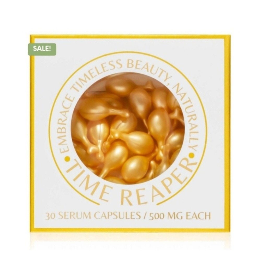 New Time Reaper Serum Capsules Women 30ct Gold Anti-Aging Rejuvenating Treatment